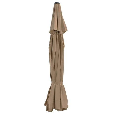 Tissu de remplacement Vidaxl pour parasol 515 cm taupe