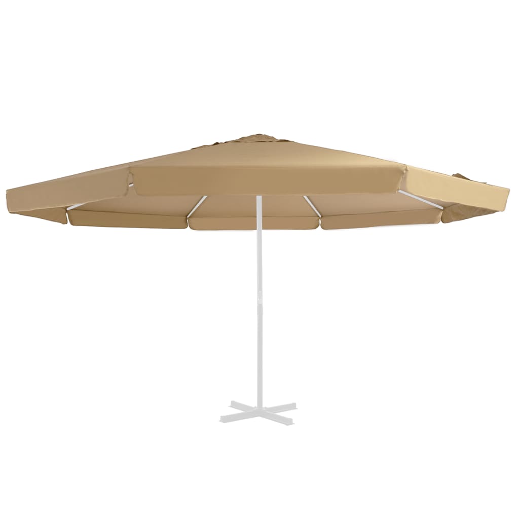 Vidaxl replacement cloth for parasol 500 cm taupe