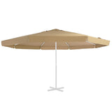 Tissu de remplacement Vidaxl pour parasol 515 cm taupe