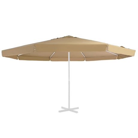 Tissu de remplacement Vidaxl pour parasol 515 cm taupe