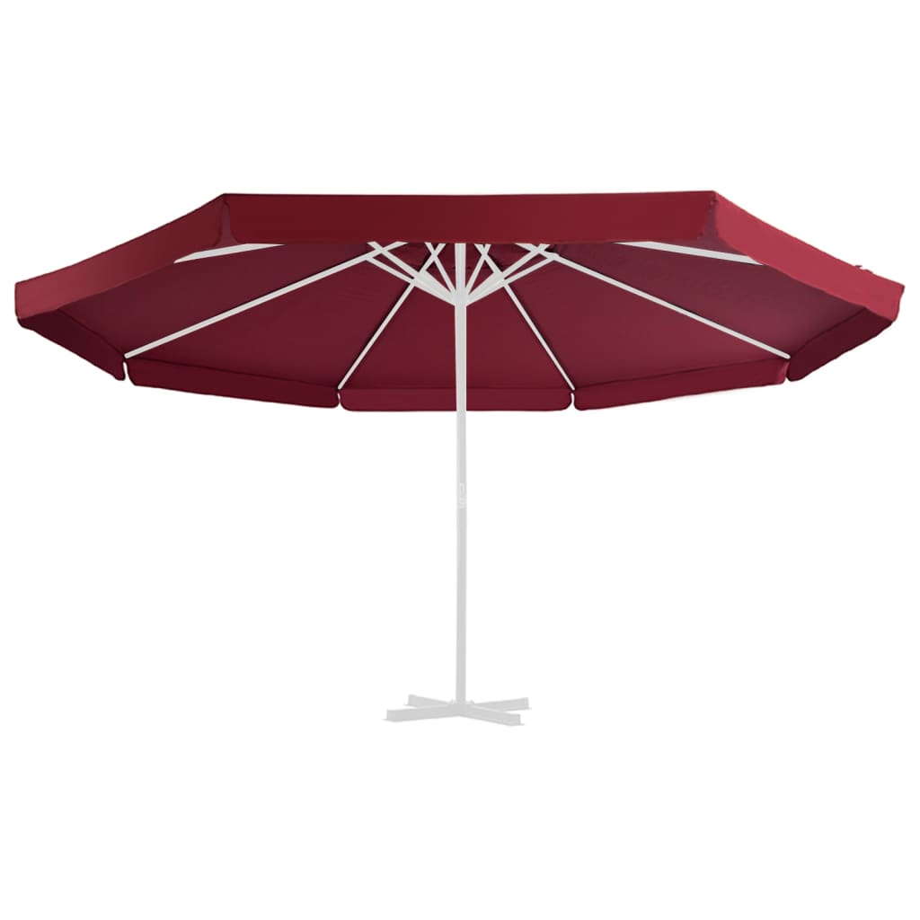 Vidaxl zastępczy materiał do parasolu 500 cm Bordeaux Red