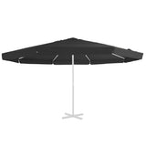 Tissu de remplacement Vidaxl pour parasol 515 cm noir