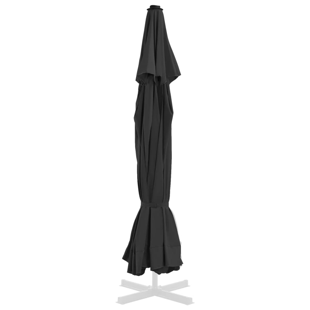 Tissu de remplacement Vidaxl pour parasol 515 cm noir