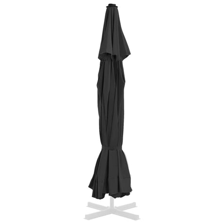 Tissu de remplacement Vidaxl pour parasol 515 cm noir