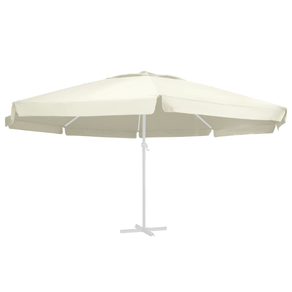 Tissu de remplacement Vidaxl pour parasol 600 cm Sable -Colored