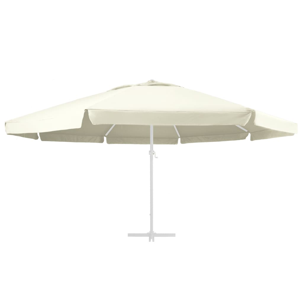 Vidaxl erstatningsklut for parasol 600 cm sand -farget