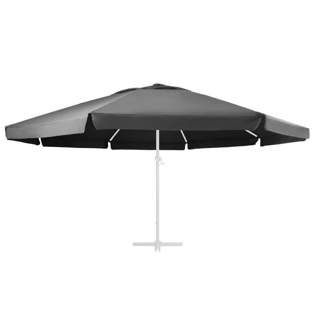 VIDAXL -Ersatztuch für Parasol 600 cm Anthrazit -gelöscht