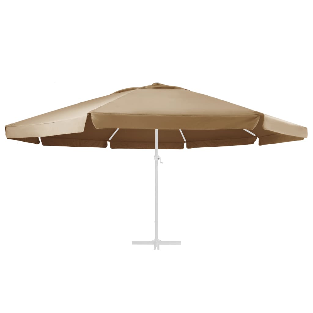 Vidaxl erstatningsklut for parasol 600 cm taupe