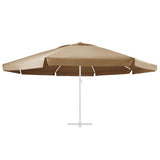 Tissu de remplacement Vidaxl pour parasol 600 cm taupe