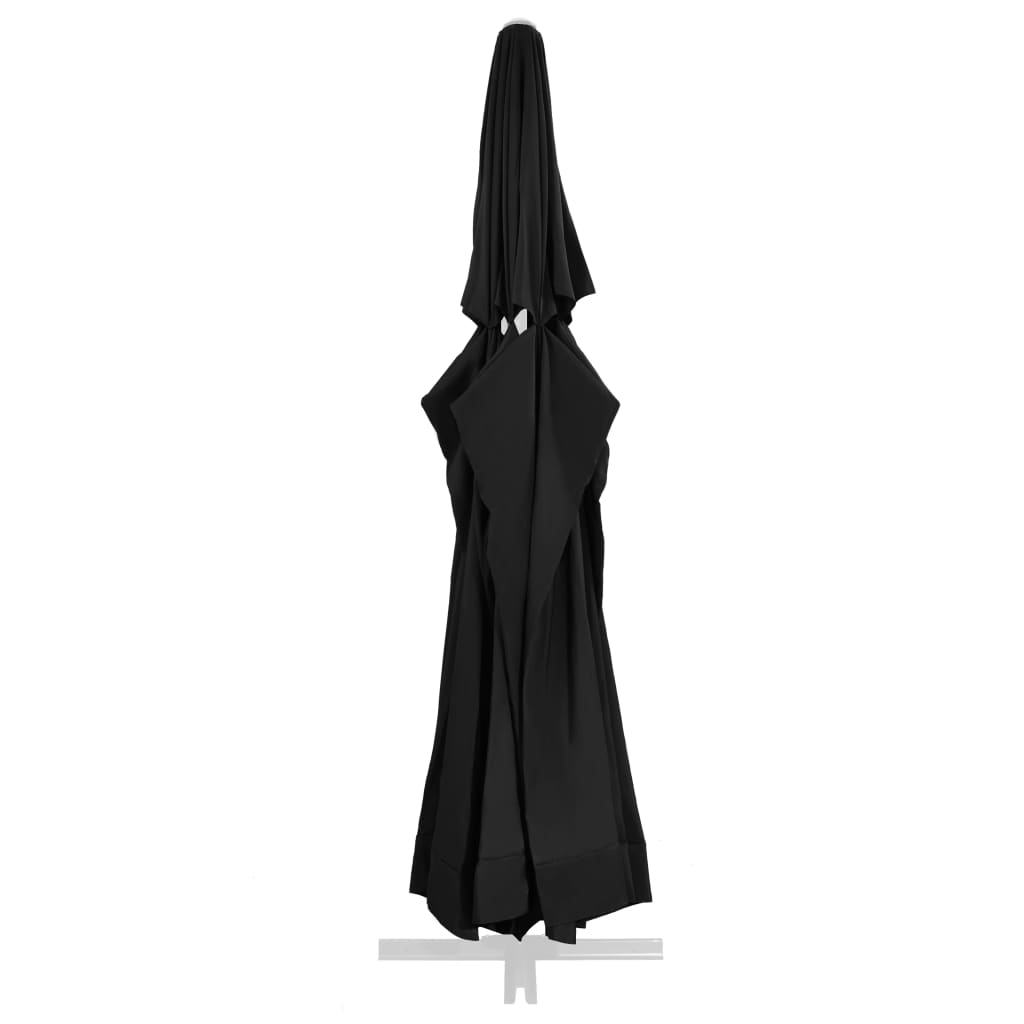 Vidaxl replacement cloth for parasol 600 cm black