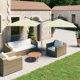 Vidaxl Parasol Double con polo in acciaio 600x300 cm sabbia