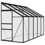 Vidaxl Greenhouse 6,23 m³ antracitu hliníku