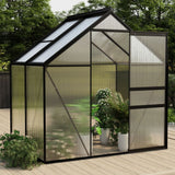 Serre de jardin Vidaxl 2,47 m³ aluminium anthracite