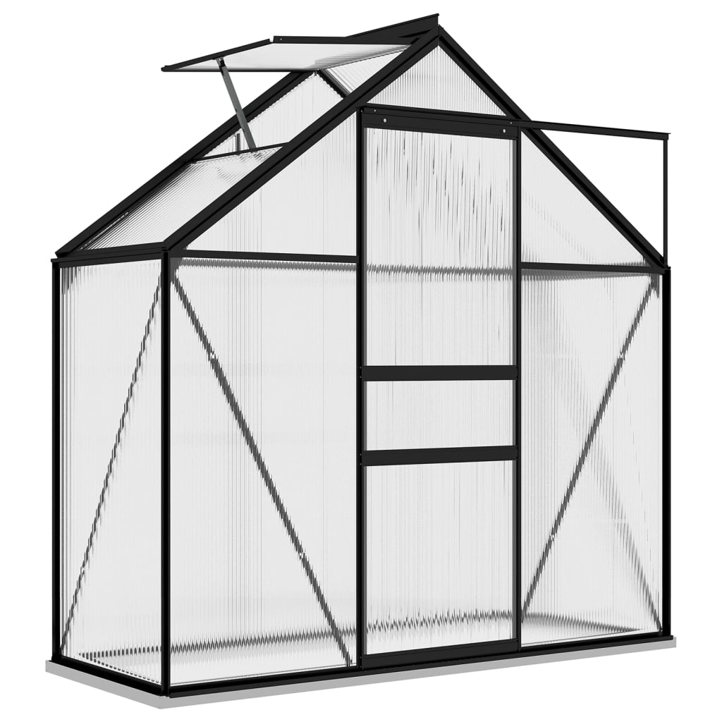 Serre de jardin Vidaxl 1,33 m² aluminium anthracite