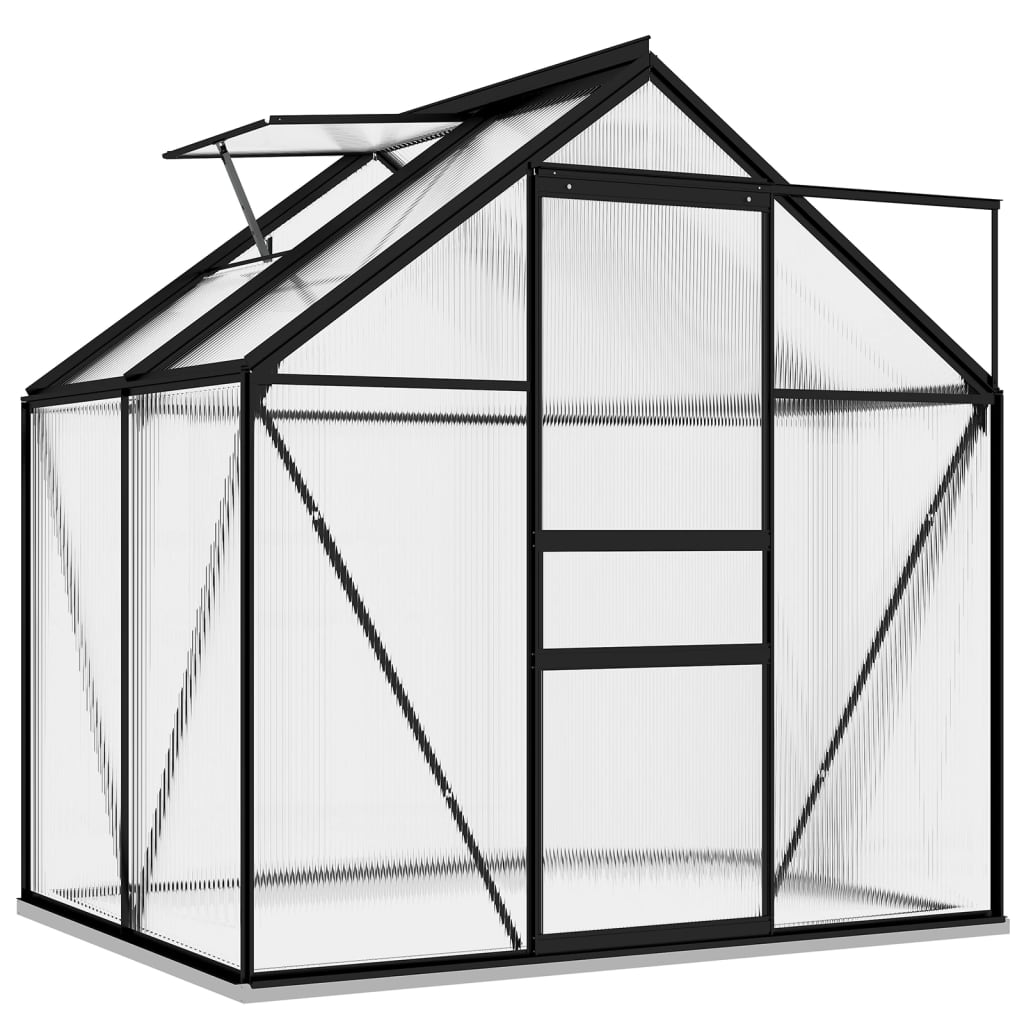 Serre de jardin Vidaxl 2,47 m³ aluminium anthracite