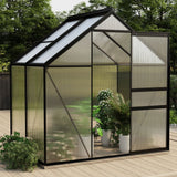 Serre de jardin Vidaxl 2,47 m³ aluminium anthracite