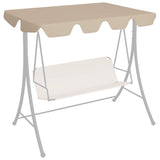 Vidaxl Slip de remplacement pour le banc de swing 188 168x145 110 cm beige