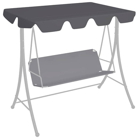 Vidaxl Slip de remplacement pour le banc de swing 188 168x145 110cm anthracite