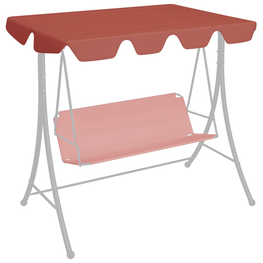 Vidaxl Reemplazo Slip Swing Bench 188 168x145 110 cm Terracota