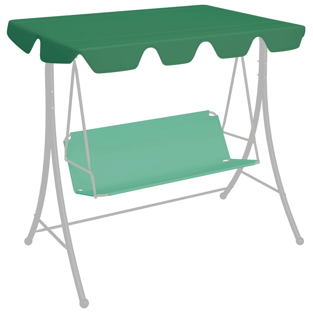 VidaXL replacement slip for swing bench 188 168x145 110 cm green