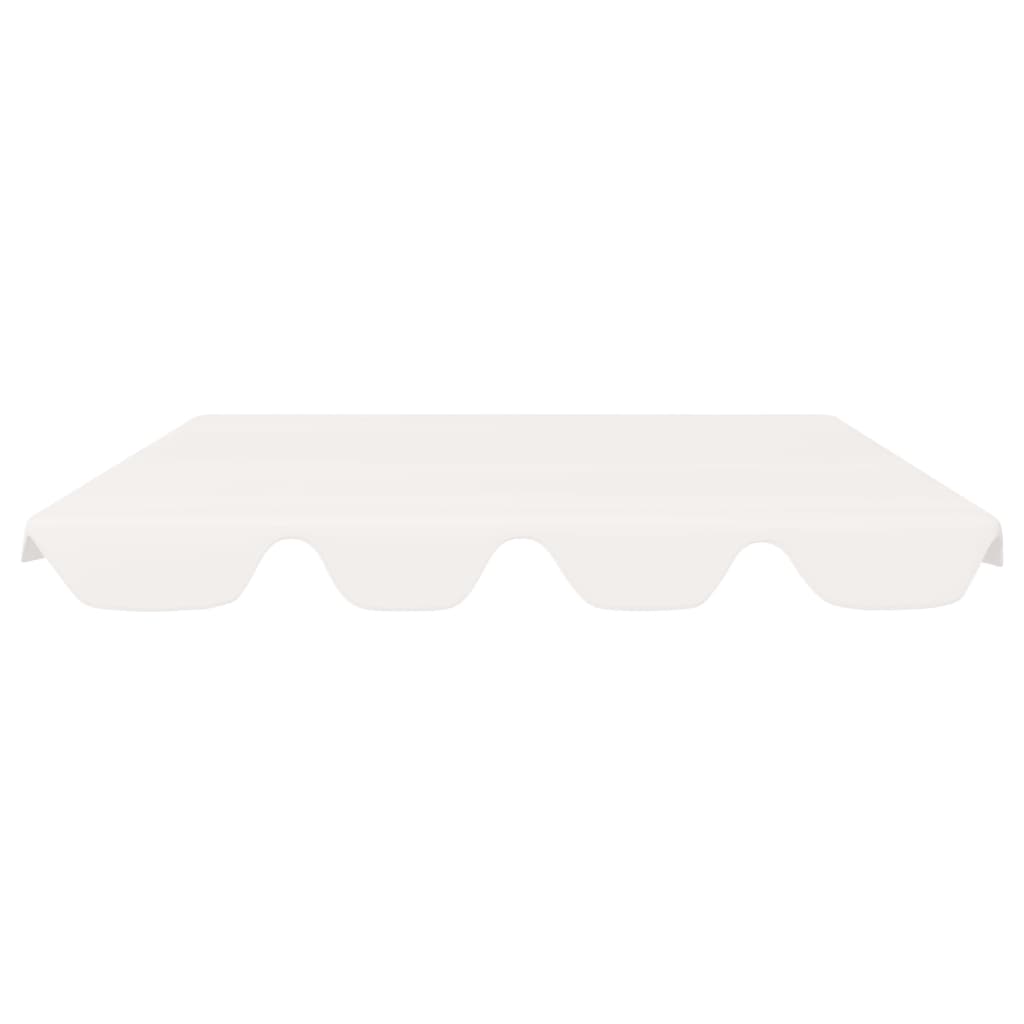 Vidaxl Slip de remplacement pour le banc de swing 188 168x145 110 cm blanc