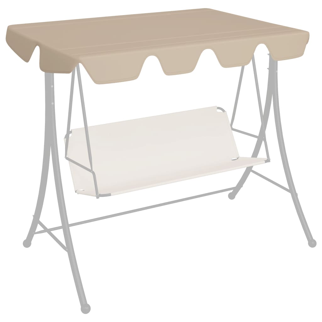 Vidaxl Udskiftning Slip til Swing Bench 150 130x105 70 cm beige