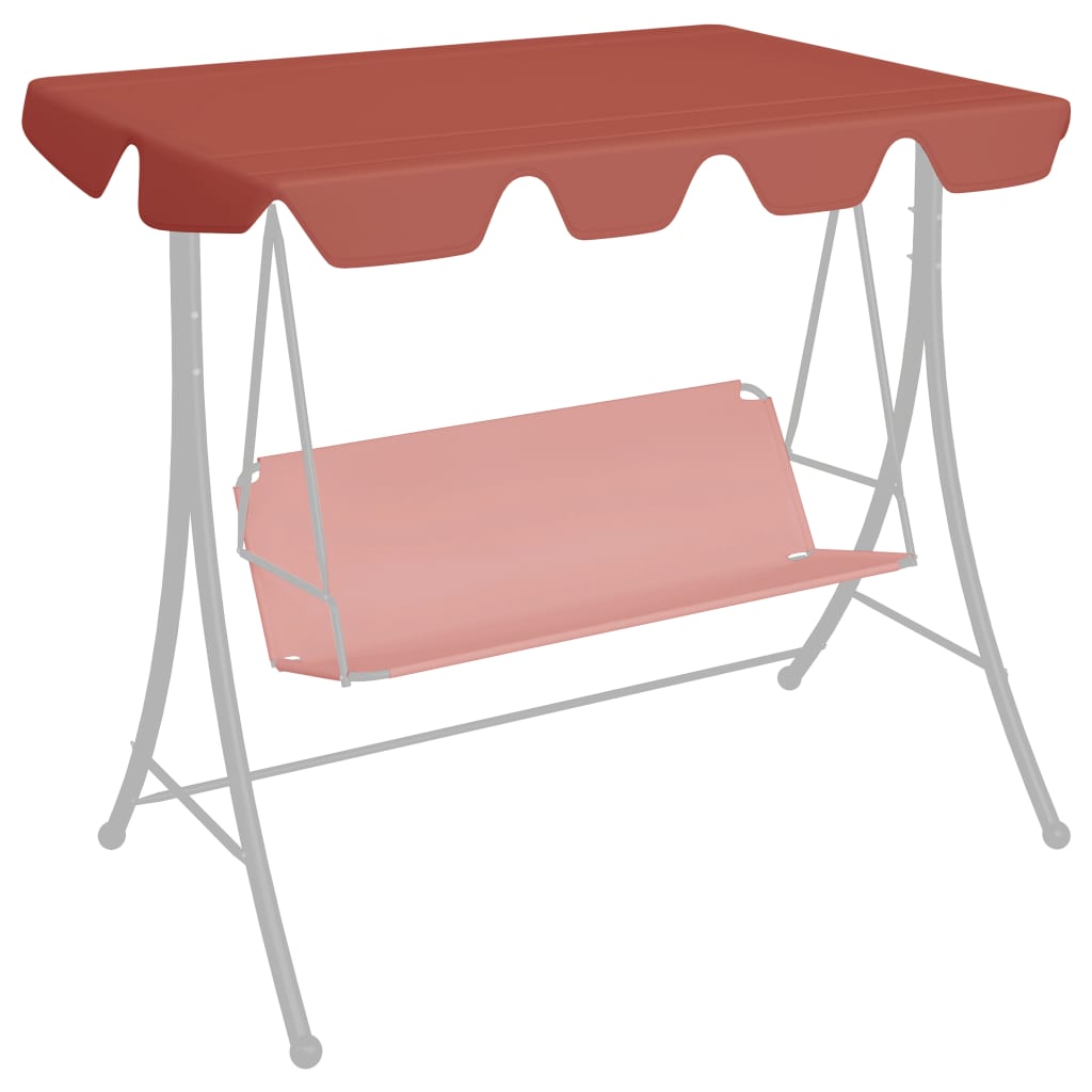 Náhradní skluz Vidaxl pro Swing Bench 150 130x105 70 cm terakot