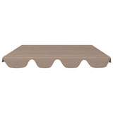Vidaxl Slip de remplacement pour le banc de swing 150 130x105 70 cm taupe