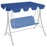 Vidaxl Slip de remplacement pour le banc de swing 150 130x105 70 cm bleu
