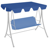 Vidaxl vervangingsluifel voor schommelbank 150 130x105 70 cm blauw