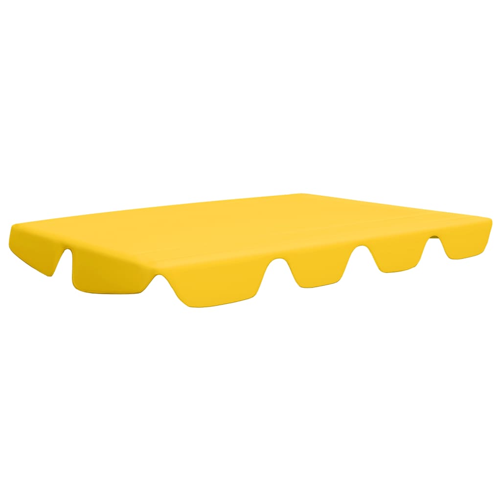 Vidaxl Slip de remplacement pour le banc de swing 150 130x105 70 cm jaune