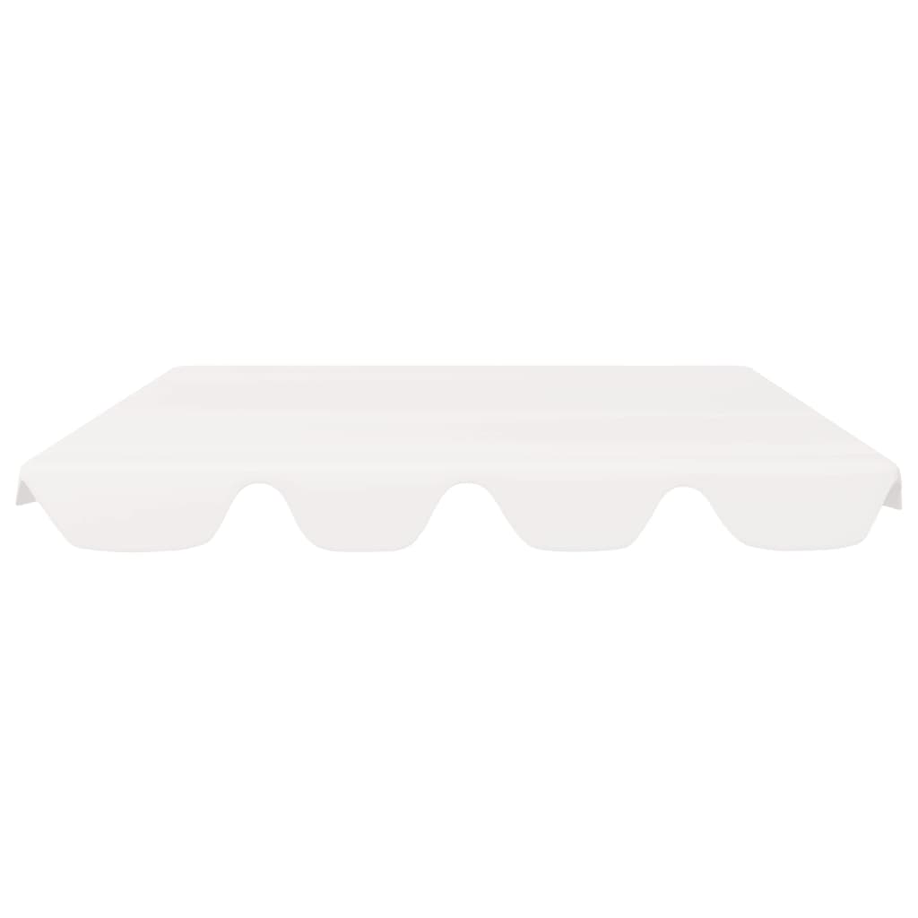 Vidaxl Slip de remplacement pour le banc de swing 150 130x105 70 cm blanc