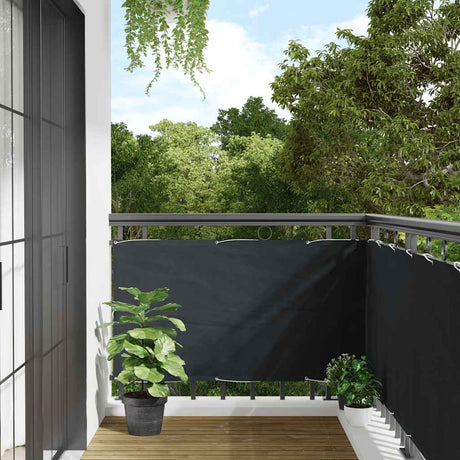 Écran de balcon Vidaxl 75x500 cm Oxford Fabric Anthracite