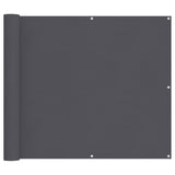 Écran de balcon Vidaxl 90x500 cm Oxford tissu anthracite