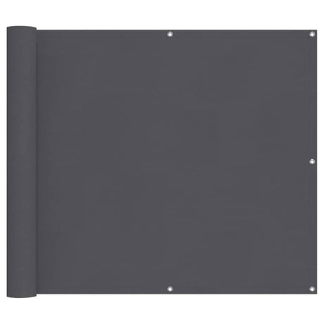 Écran de balcon Vidaxl 90x500 cm Oxford tissu anthracite
