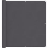 Écran de balcon Vidaxl 120x500 cm Oxford Fabric Anthracite