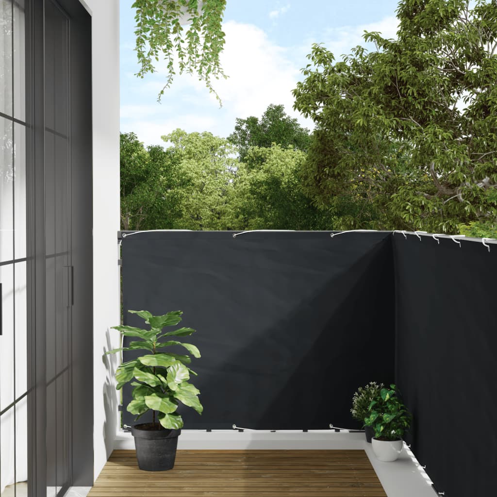 Écran de balcon Vidaxl 120x500 cm Oxford tissu anthracite