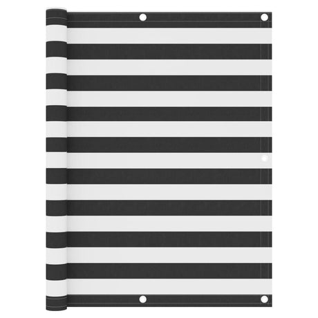 Écran de balcon Vidaxl 120x300 cm Oxford Fabric Anthracite et blanc