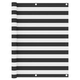 Écran de balcon Vidaxl 120x400 cm Oxford Fabric Anthracite et blanc