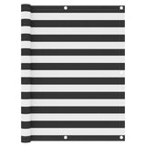 Écran de balcon Vidaxl 120x600 cm Oxford Fabric Anthracite et blanc