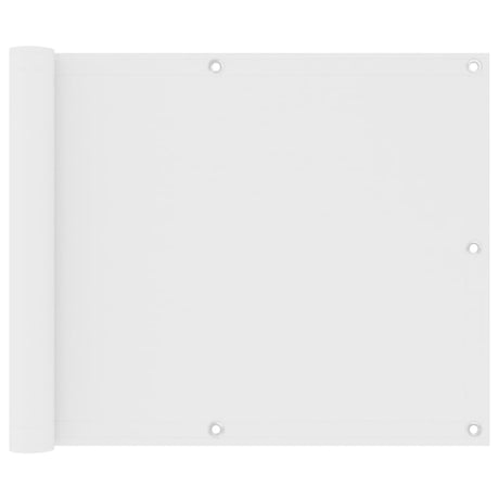 Écran de balcon Vidaxl 75x300 cm Oxford tissu blanc