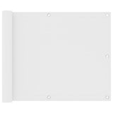 Écran de balcon Vidaxl 75x400 cm Oxford tissu blanc