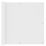 Écran de balcon Vidaxl 90x300 cm Oxford tissu blanc