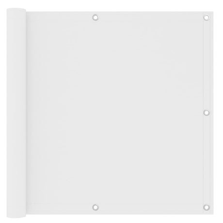 Écran de balcon Vidaxl 90x300 cm Oxford tissu blanc