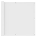 Écran de balcon Vidaxl 90x400 cm Oxford tissu blanc