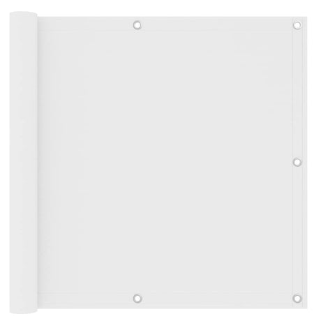 Écran de balcon Vidaxl 90x400 cm Oxford tissu blanc