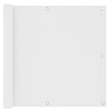 Écran de balcon Vidaxl 90x500 cm Oxford tissu blanc