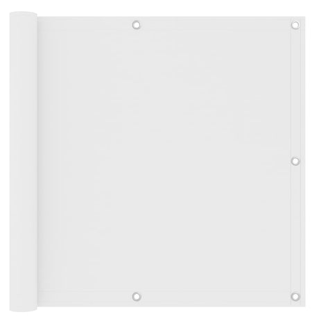 Écran de balcon Vidaxl 90x500 cm Oxford tissu blanc