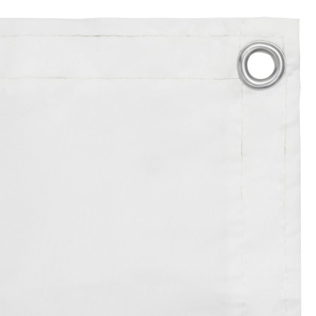 Écran de balcon Vidaxl 120x300 cm Oxford tissu blanc