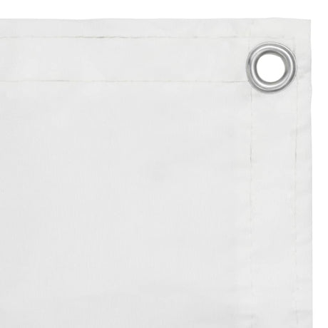 Écran de balcon Vidaxl 120x300 cm Oxford tissu blanc